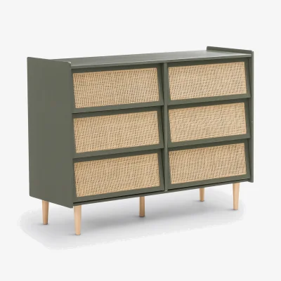 La Redoute Kaya 6-Drawer Wickerwork Chest of Drawers