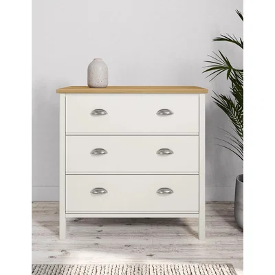 Marks & Spencer M&S Padstow 3 Drawer Chest - Ivory, Ivory