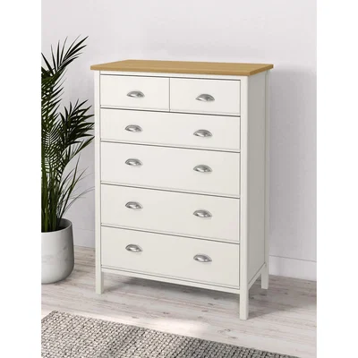 Marks & Spencer M&S Padstow 6 Drawer Chest - Ivory, Ivory