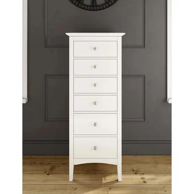 Marks & Spencer M&S Hastings Tall 6 Drawer Chest - Soft White, Soft White,Grey,Mid Blue,Ivory,Dark Grey