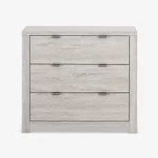 Marks & Spencer M&S  Arlo 3 Drawer Chest - Light Grey, Light Grey