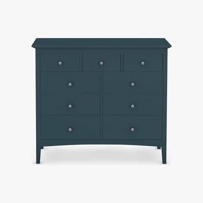 Marks & Spencer M&S Hastings 9 Drawer Chest - 1SIZE - White, White,Dark Grey,Mid Blue,Grey