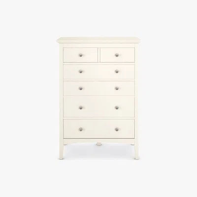 Marks & Spencer M&S Hastings Ivory Tall 6 Drawer Chest - 1SIZE - White, White