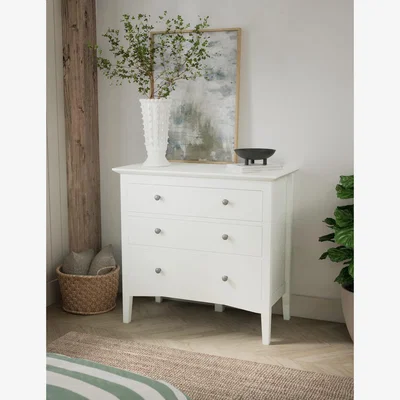 Marks & Spencer Gallery Direct Hastings 3 Drawer Chest - Soft White, Soft White