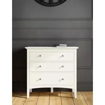 Marks & Spencer M&S Hastings 3 Drawer Chest - Soft White, Soft White,Mid Blue,Dark Grey