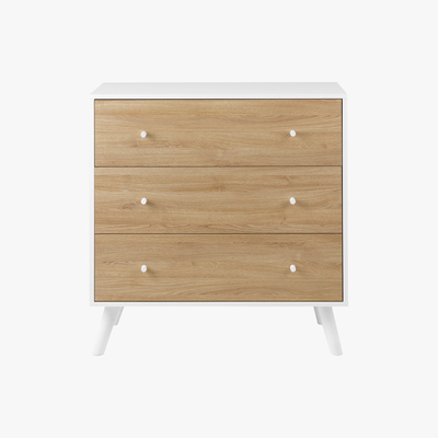 Made.com MADE Essentials Larsen Chest Of Drawers, Oak Effect and White