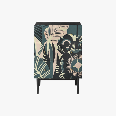 Made.com Luxari Chest of Drawers, Printed and Black Stain Mango Wood