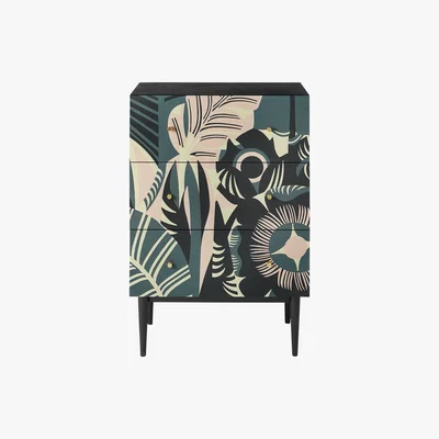 Made.com Luxari Chest of Drawers, Printed and Black Stain Mango Wood