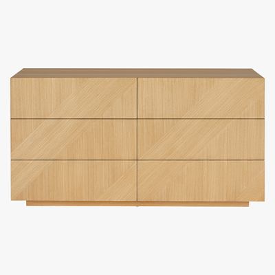 Made.com Hazzard Wide Chest of Drawers, Oak