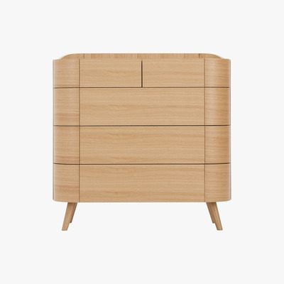 Made.com Ada 5 Drawer Chest of Drawers, Oak