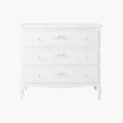 Maisons du Monde Wooden chest of drawers in white W 90cm Charlotte