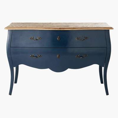 Maisons du Monde Midnight Blue 2-Drawer Chest Haute couture