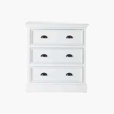 Maisons du Monde Wooden chest of drawers in white W 80cm Newport