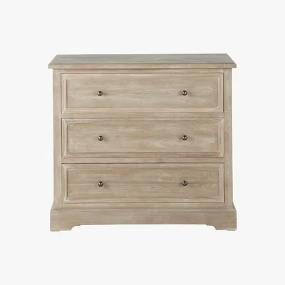 Maisons du Monde Greyed paulownia wood chest of drawers W 90cm Cavaillon