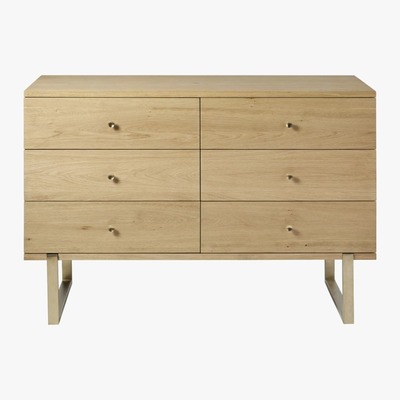 Maisons du Monde Double 6-Drawer Chest of Drawers W130 Karla