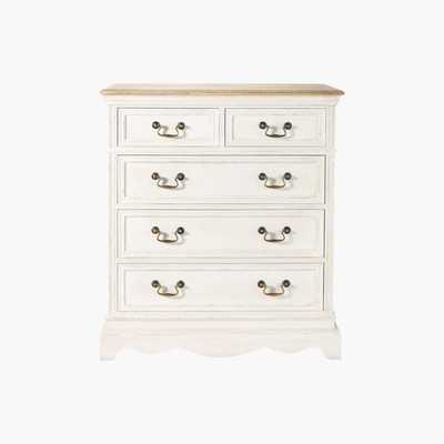 Maisons du Monde 5-Drawer Chest in Cream Léontine