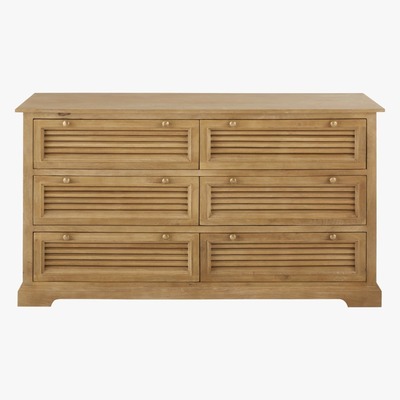Maisons du Monde Double 6-Drawer Chest of Drawers Persiennes