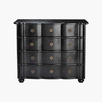 Maisons du Monde 4-Drawer Chest in Black Gustavia