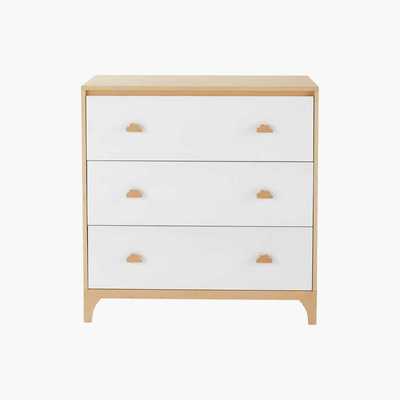 Maisons du Monde White 3-Drawer Chest Moonlight