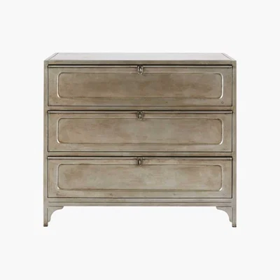 Maisons du Monde Metal 3-Drawer Chest of Drawers Elton