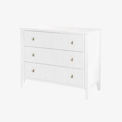 My Furniture Heidi Chest of Drawers Brass/Silver