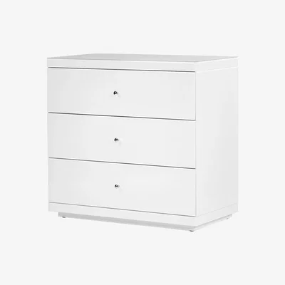 My Furniture Pimlico Glass Three Drawer Chest