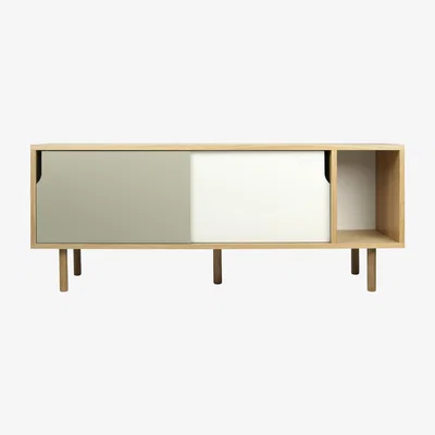 Made in Design Amsterdam Dresser - L 165 cm by POP UP HOME White/Grey/Natural wood
