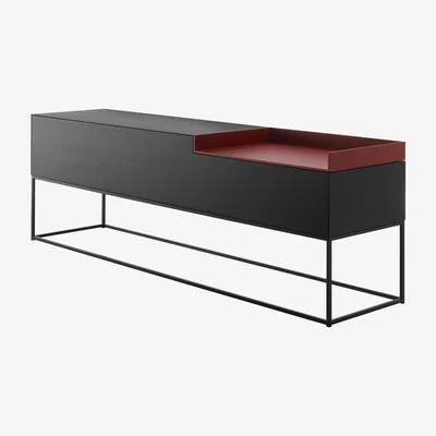 Made in Design Inmotion Dresser - L 203 cm - Frame feet by MDF Italia Black