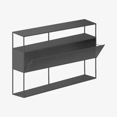 Made in Design Tristano Dresser - / L 150 x H 103 cm - Steel by Zeus Grey