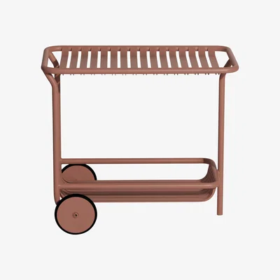 Made in Design Week-end Dresser - / Aluminium - Wheels by Petite Friture Brown