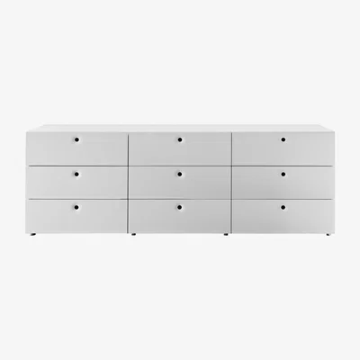 Made in Design Anish Dresser - 9 drawers - L 192 cm by Horm White