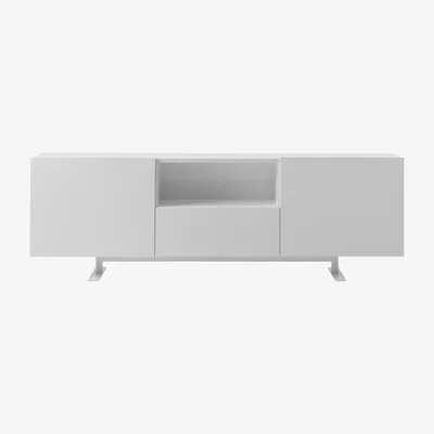 Made in Design Luxor Dresser - / 2 doors, open niche & drawer - L 270 x H 90 cm by Cappellini White