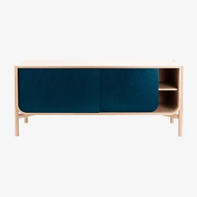 Made in Design Marius Dresser - W 155 cm by Hartô Blue/Natural wood