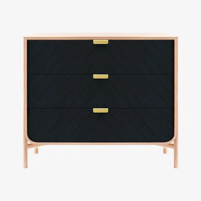 Made in Design Marius Chest of drawers - L 100 x  H 90 cm by Hartô Blue/Natural wood