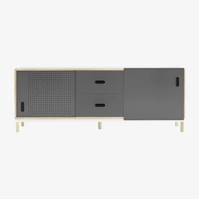 Made in Design Kabino Dresser - L 162 cm - Drawers by Normann Copenhagen Grey/Natural wood