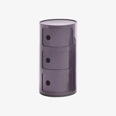 Made in Design Componibili Storage - 3 drawers / H 58 cm by Kartell Purple