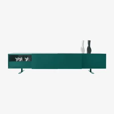 Made in Design Luxor Dresser - / 2 sliding doors - L 270 x H 66 cm by Cappellini Green