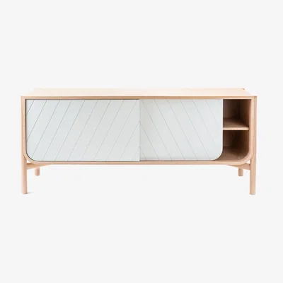 Made in Design Marius Dresser - / TV unit - L 185 x H 65 cm by Hartô Grey/Natural wood