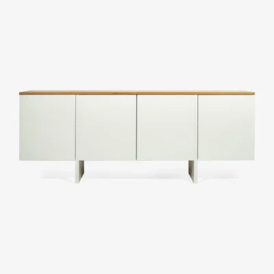 Made in Design Edouard Dresser - / L 200 x H 76 cm by POP UP HOME White/Natural wood
