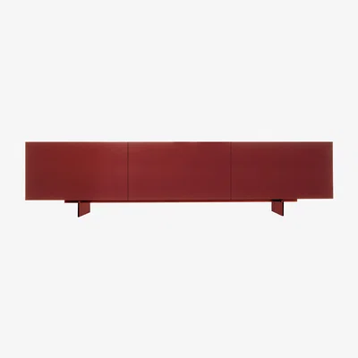 Made in Design Uni Dresser - / 3 doors - L 270 x H 67 cm by Cappellini Red/Purple