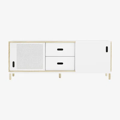 Made in Design Kabino Dresser - L 162 cm - Drawers by Normann Copenhagen White/Natural wood
