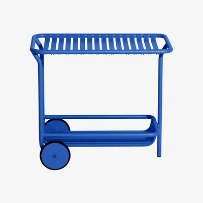 Made in Design Week-End Dresser - / Aluminium - Casters by Petite Friture Blue