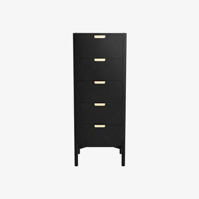 Made in Design Marius Chiffonier - / L 50 x H 130 cm by Hartô Black