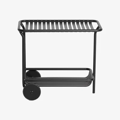 Made in Design Week-End Dresser - / Aluminium - Casters by Petite Friture Black