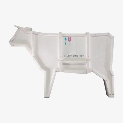 Made in Design Sending animals Vache 2.0 Dresser - / L 150 x H 76 cm by Seletti White