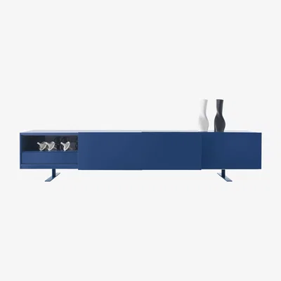 Made in Design Luxor Dresser - / 2 sliding doors - L 270 x H 66 cm by Cappellini Blue