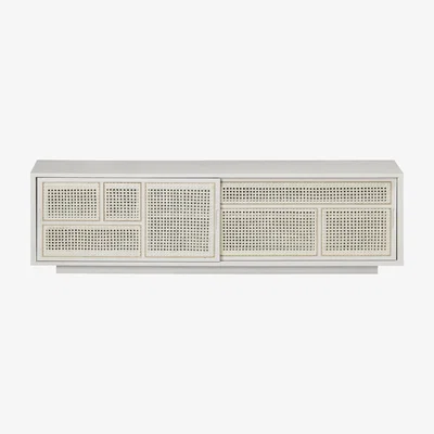 Made in Design Air Dresser - / TV unit - Rattan cane-work - L 180 x H 50 cm by Design House Stockholm White/Natural wood