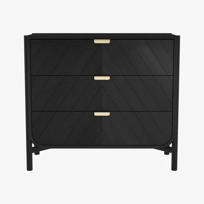 Made in Design Marius Chest of drawers - / L 100 x  H 90 cm by Hartô Black