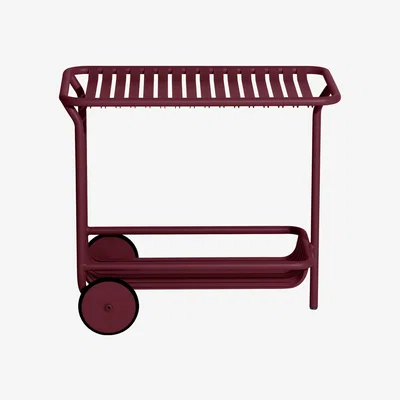 Made in Design Week-End Dresser - / Aluminium - Casters by Petite Friture Red