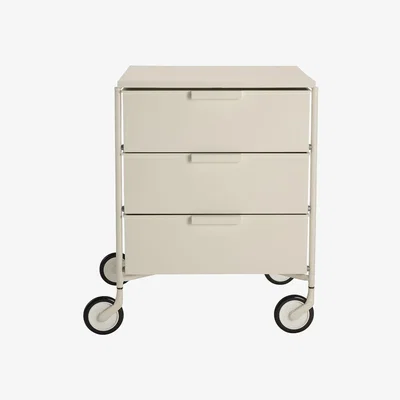 Made in Design Mobil Mobile container - / 3 drawers - Matt version by Kartell White